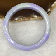 Rare Intense Bright Lavender Jadeite Bangle 76.06g Inner Dia 59.7mm 16.2 by 8.3mm - Huangs Jadeite and Jewelry Pte Ltd