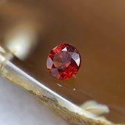 Natural Orange Red Garnet Crystal Stone for Setting - 0.80ct 5.2 by 5.2 by 3.7mm - Huangs Jadeite and Jewelry Pte Ltd